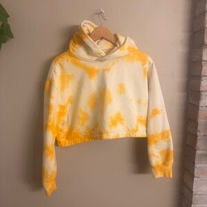 WEEKDAY Tie-Dye Crop Ninja Hoodie
